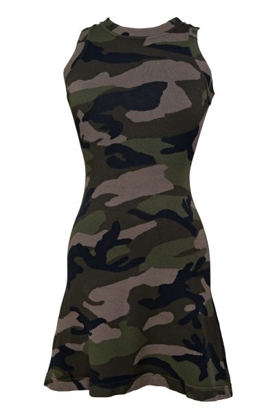 Valentino Vintage Kleid im Military-Look