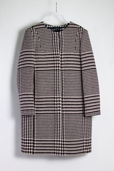 Windsor Mantel aus Wolle mit aufwändigem Muster
