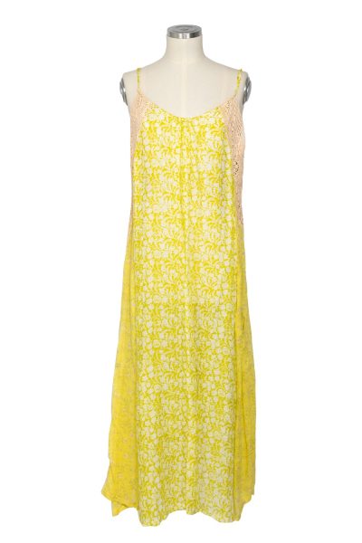 Yvonne S Kleid in Gelb und Hellgrün