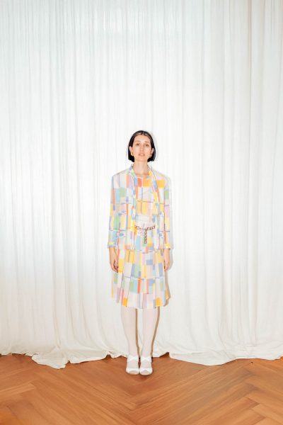 Vintage Chanel Kleid und Jacke in Pastellfarben