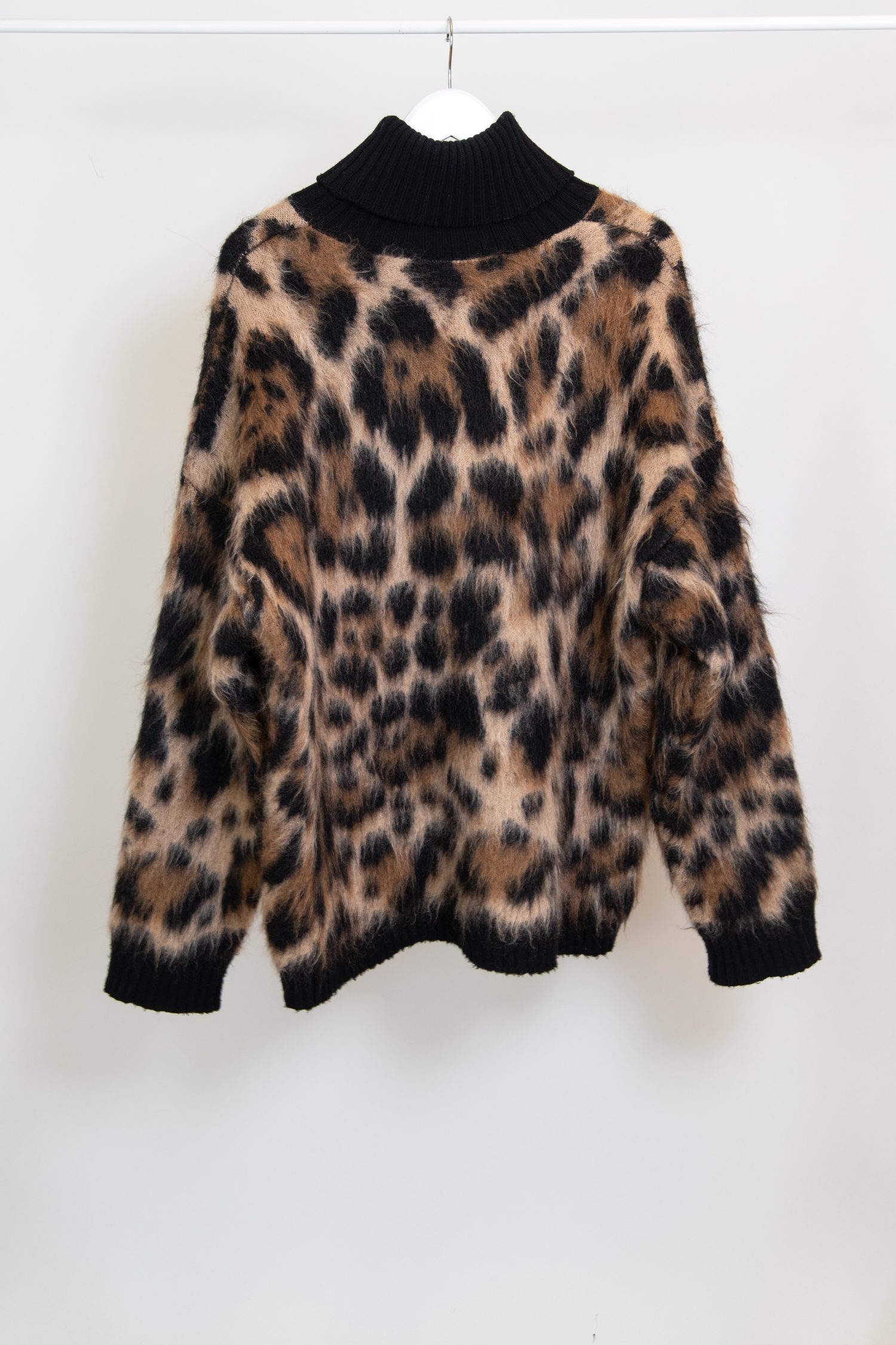 Dolce & Gabbana Rollkragenpullover mit Leopardenmuster