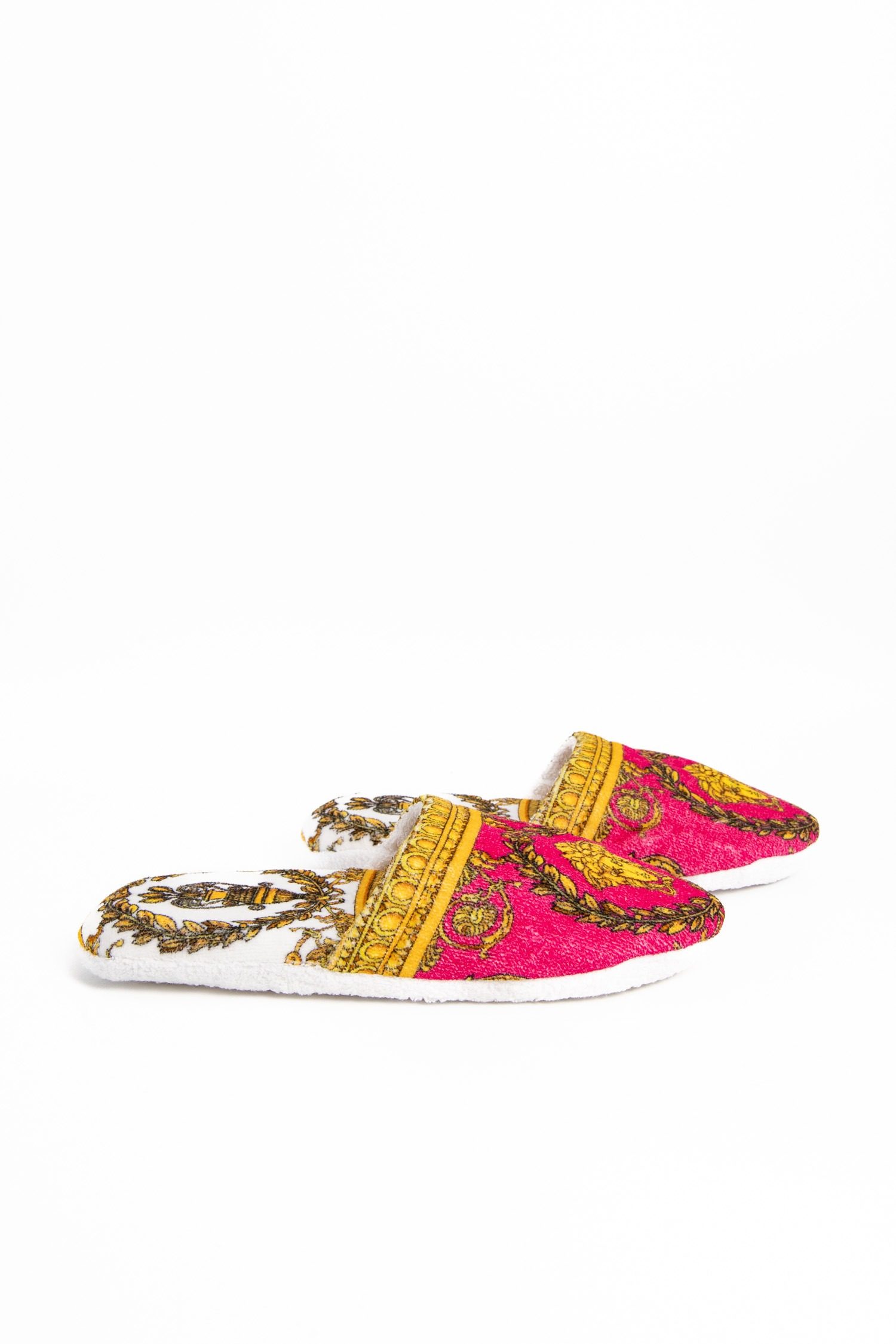 Thumbnail of http://Versace%20Hausschuhe%20in%20Pink%20und%20Gold