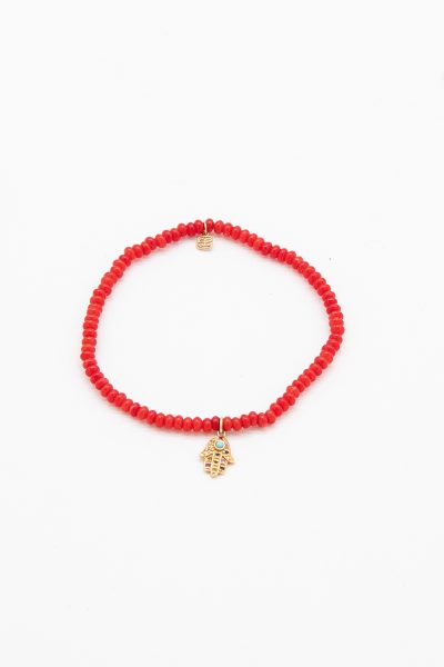 Sidney Evan Armband mit 14K Hamsa-Anhänger und Saphiren