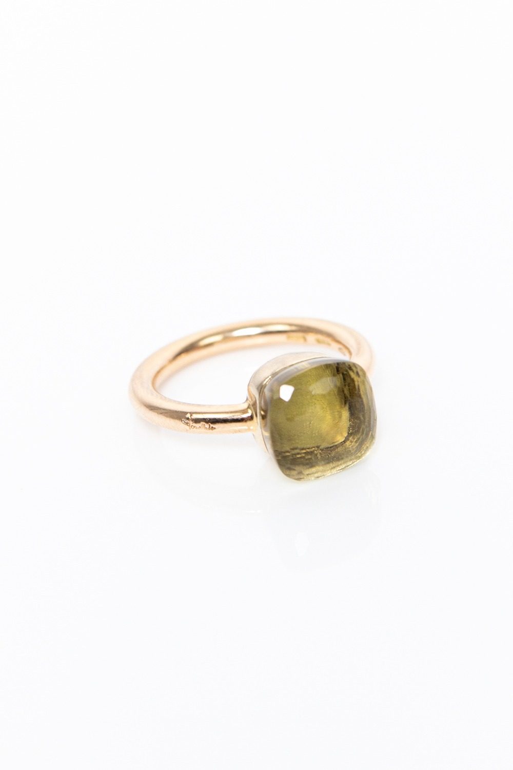 Pomellato Capri Bombe-Ring aus 18 Karat Roségold mit Rosenquarz