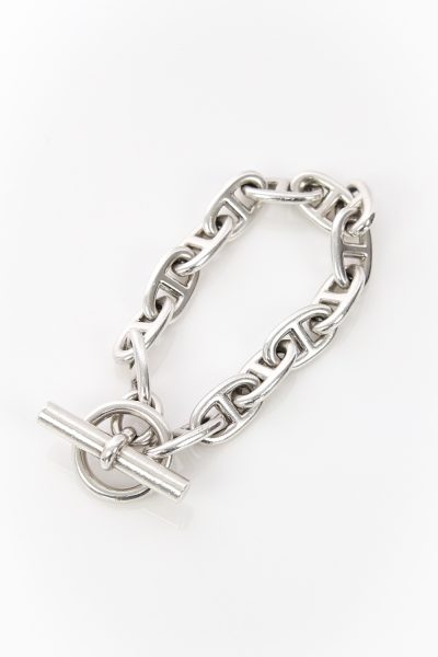 Hermès "Chaîne d'Ancre" Armband in Silber