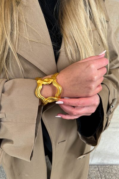 Karl Lagerfeld Vintage Armreif in Gold