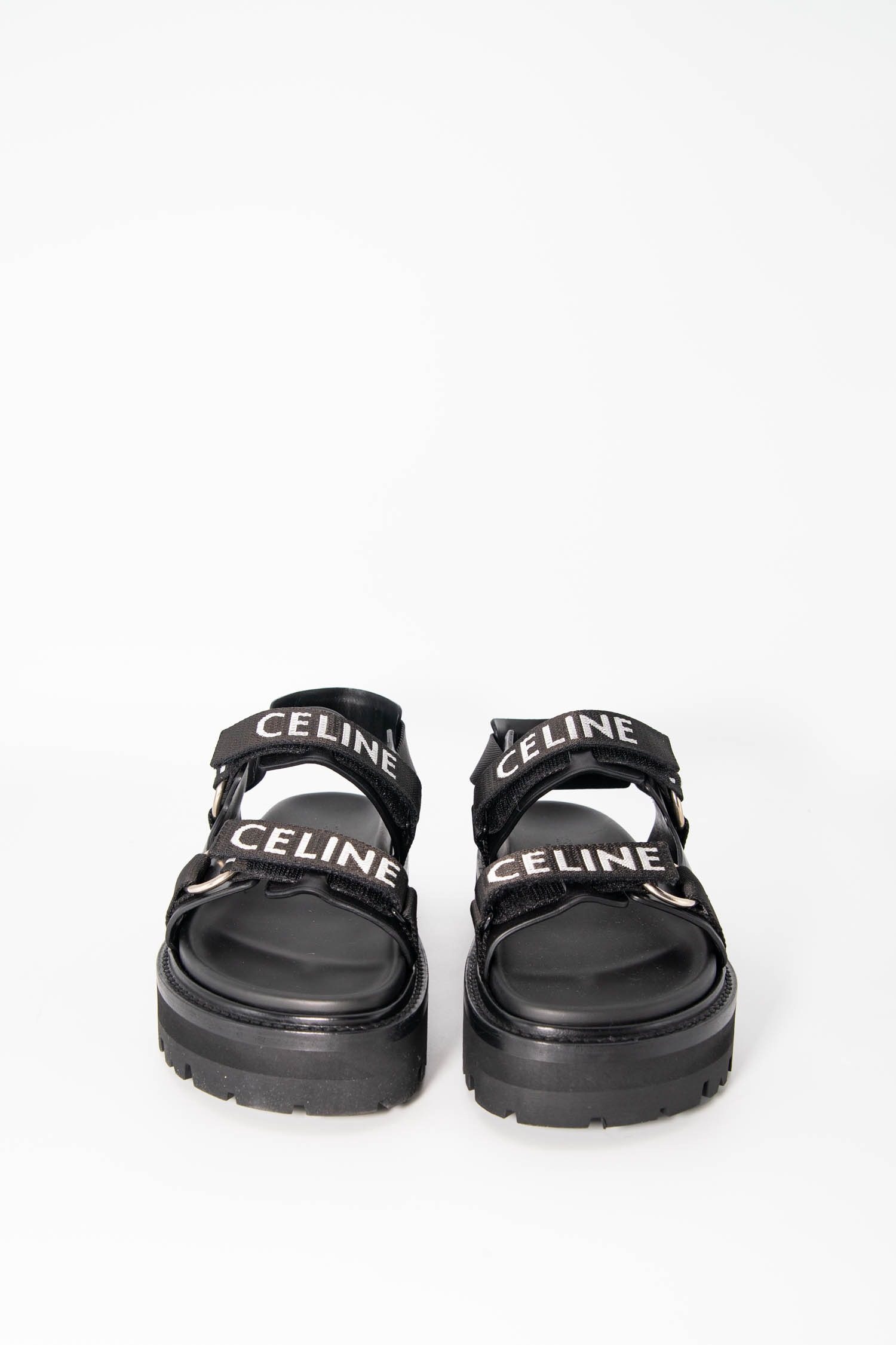 Thumbnail of http://Celine%20Sandalen%20mit%20Plateau-Sohle%20in%20Schwarz