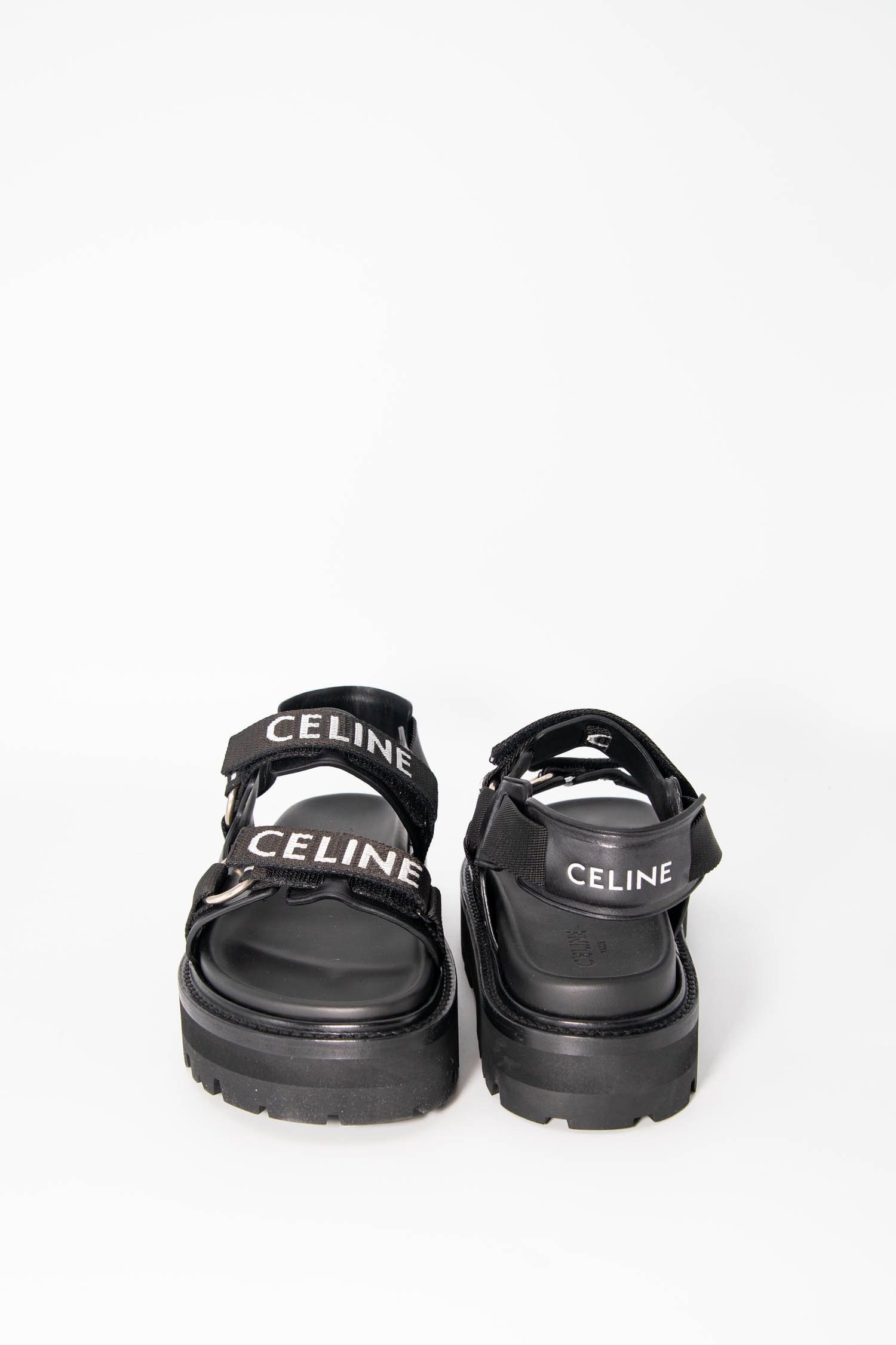 Thumbnail of http://Celine%20Sandalen%20mit%20Plateau-Sohle%20in%20Schwarz