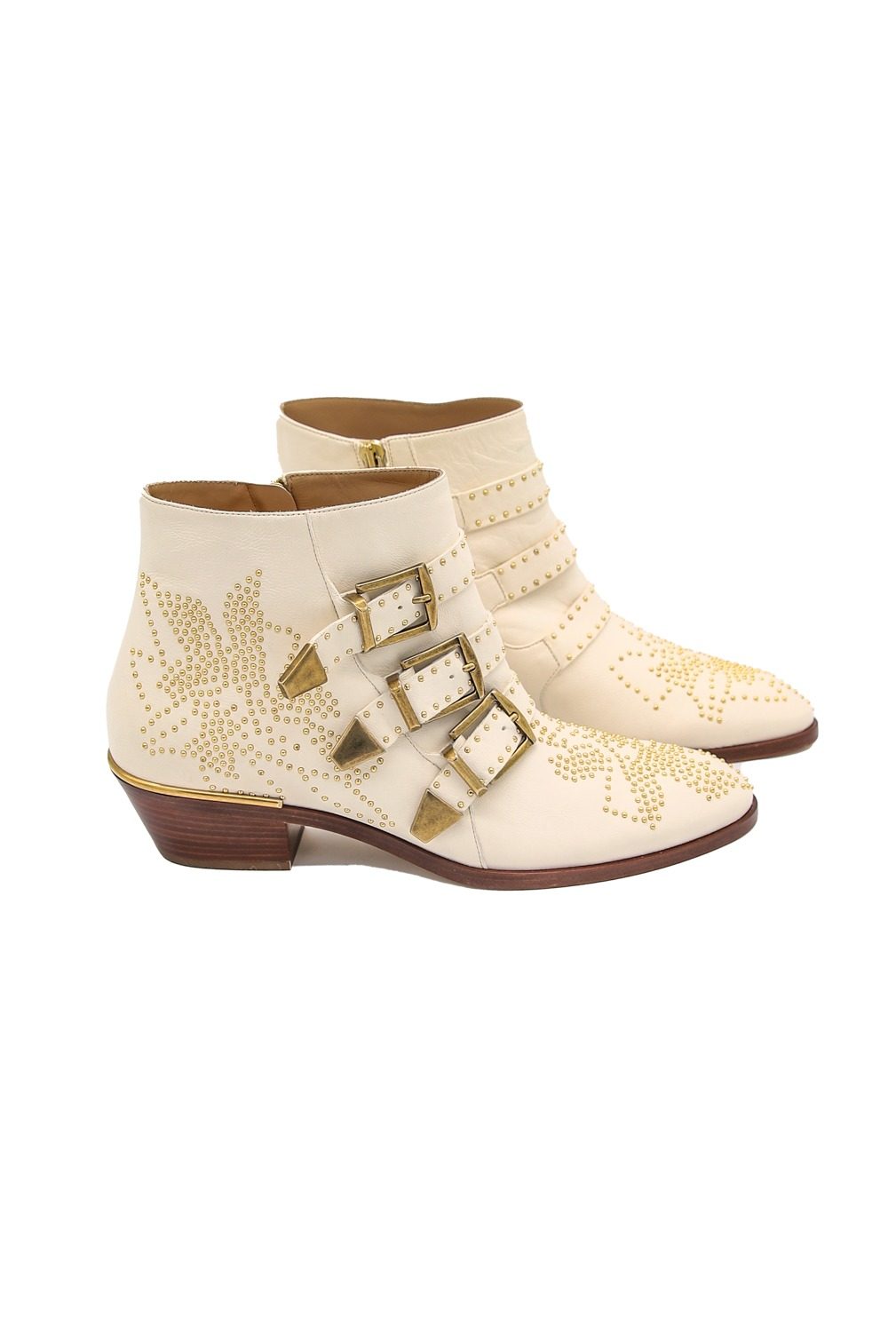 Thumbnail of http://Chloé%20Susanna%20Stiefelette%20in%20Cremeweiß%20und%20Gold