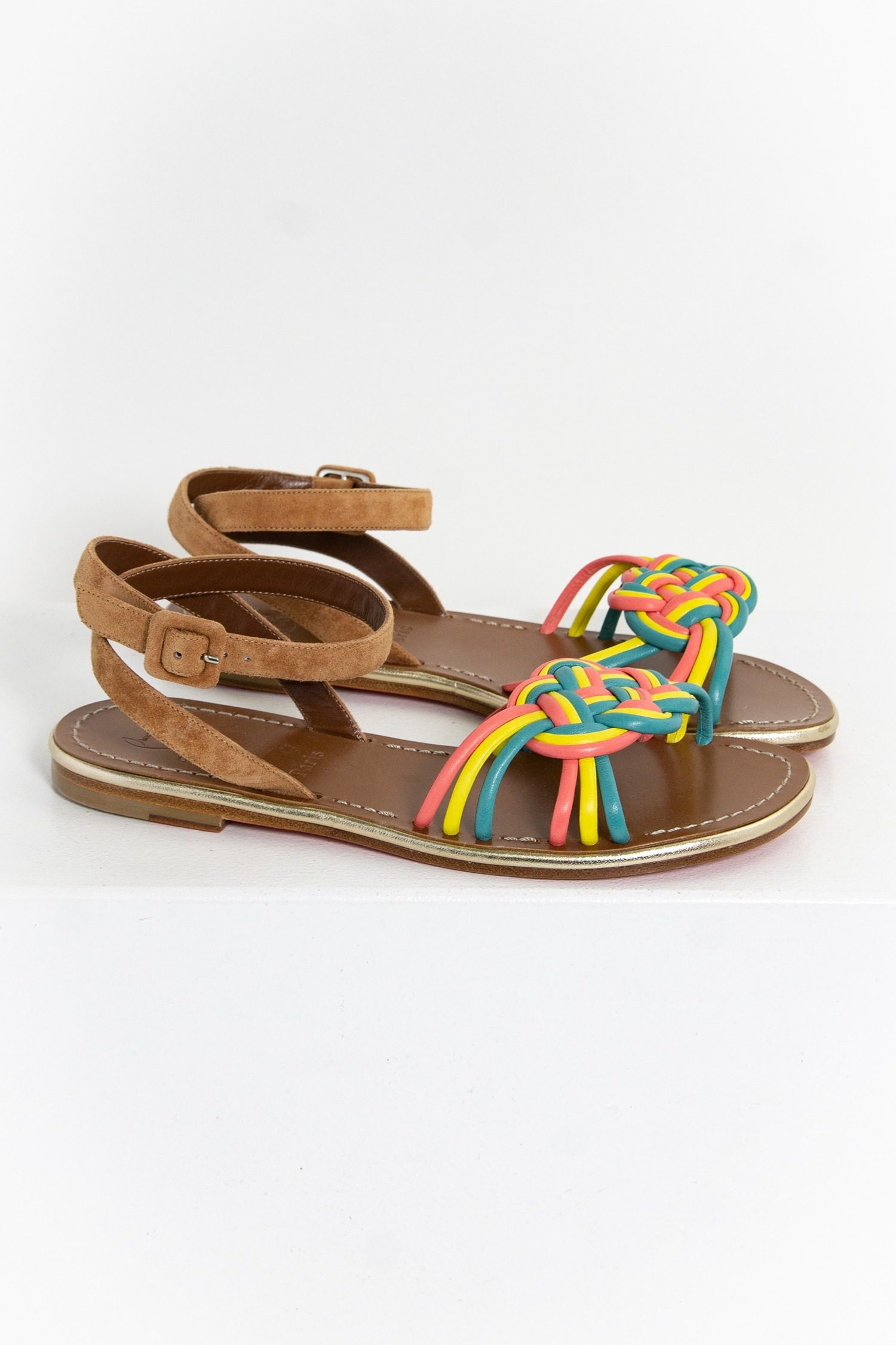 Thumbnail of http://Christian%20Louboutin%20Sandalen%20mit%20bunten%20Riemen