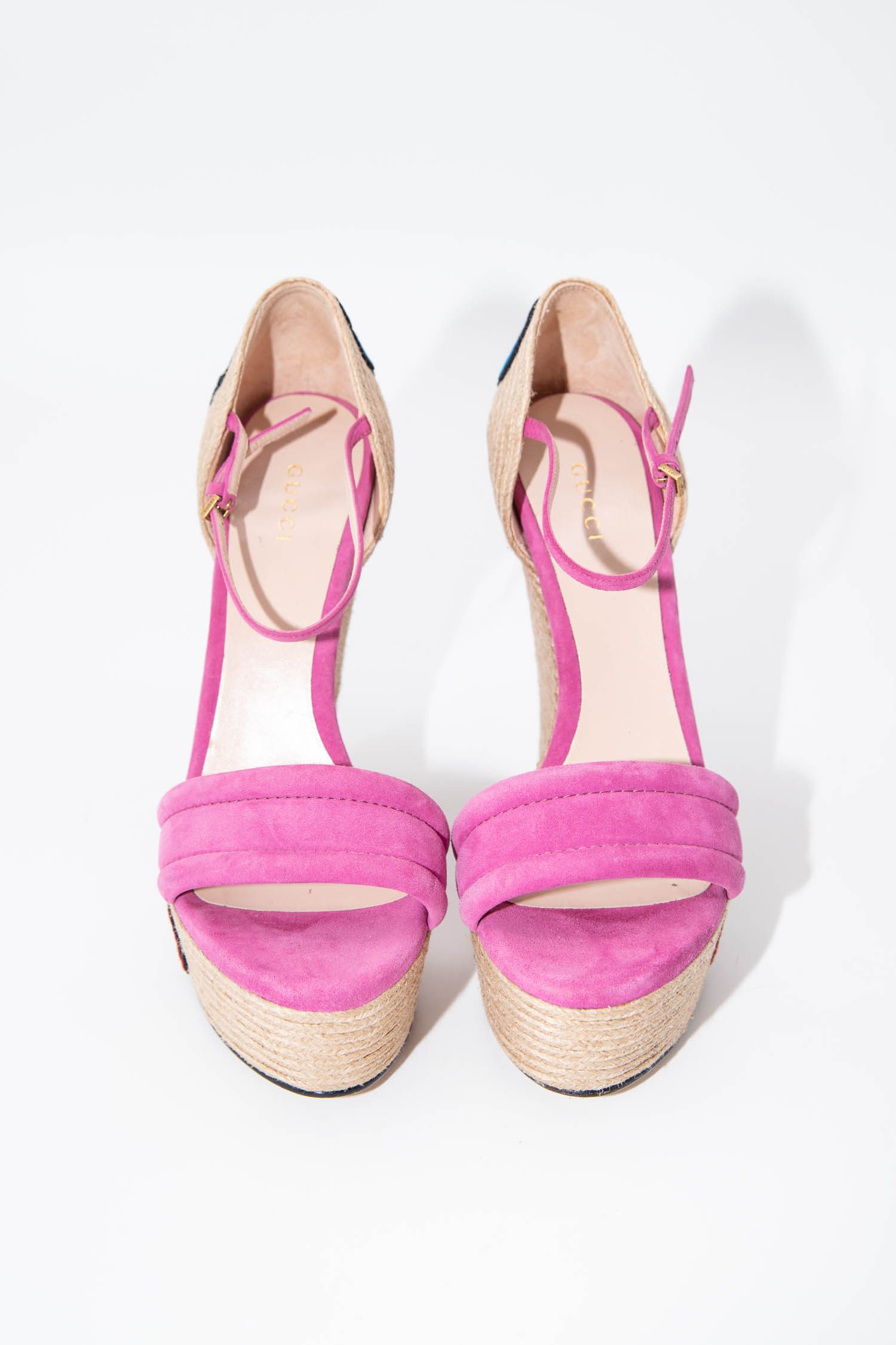 Gucci Wedges mit Keilabsatz in Rosa