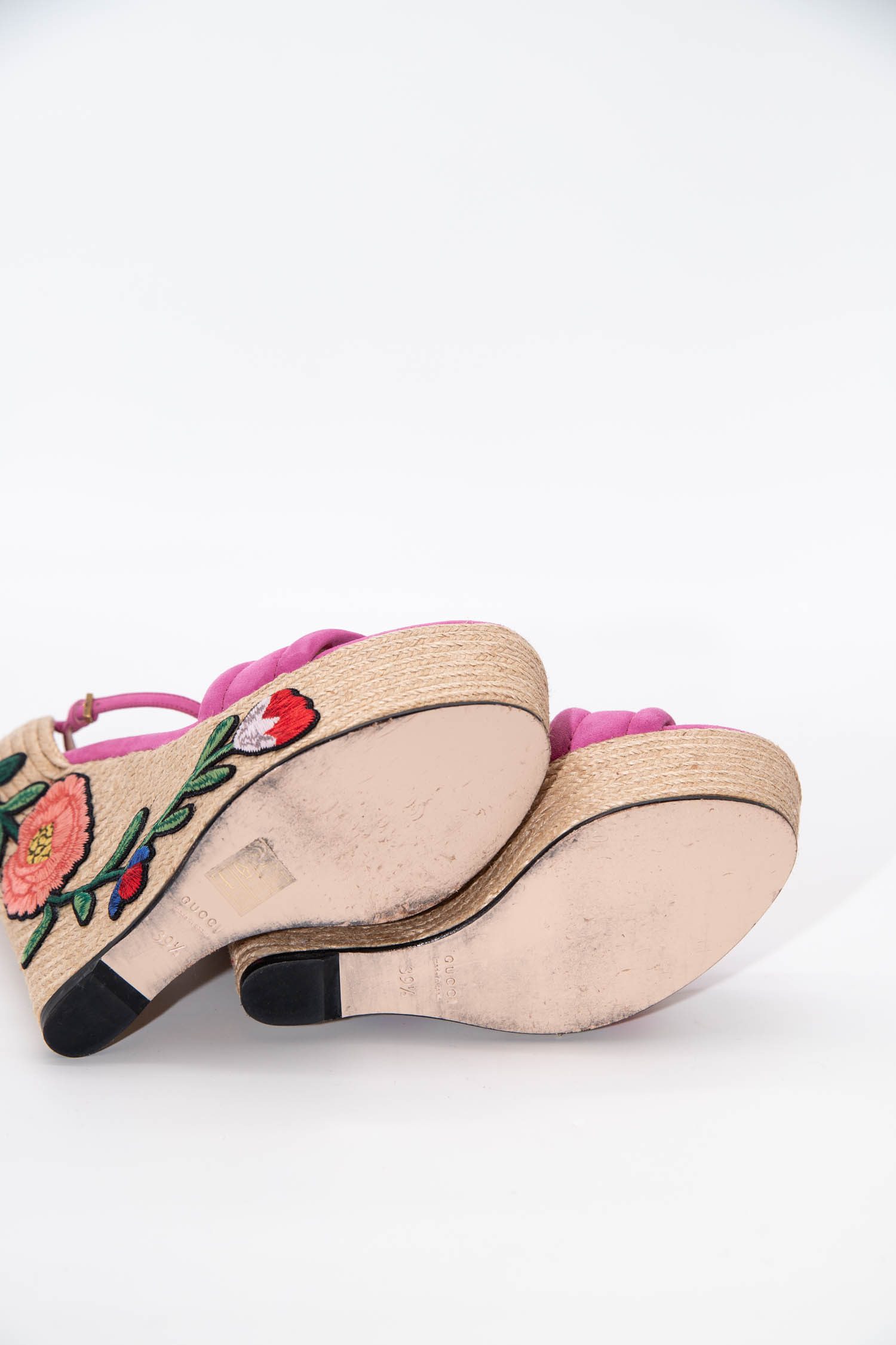 Gucci Wedges mit Keilabsatz in Rosa