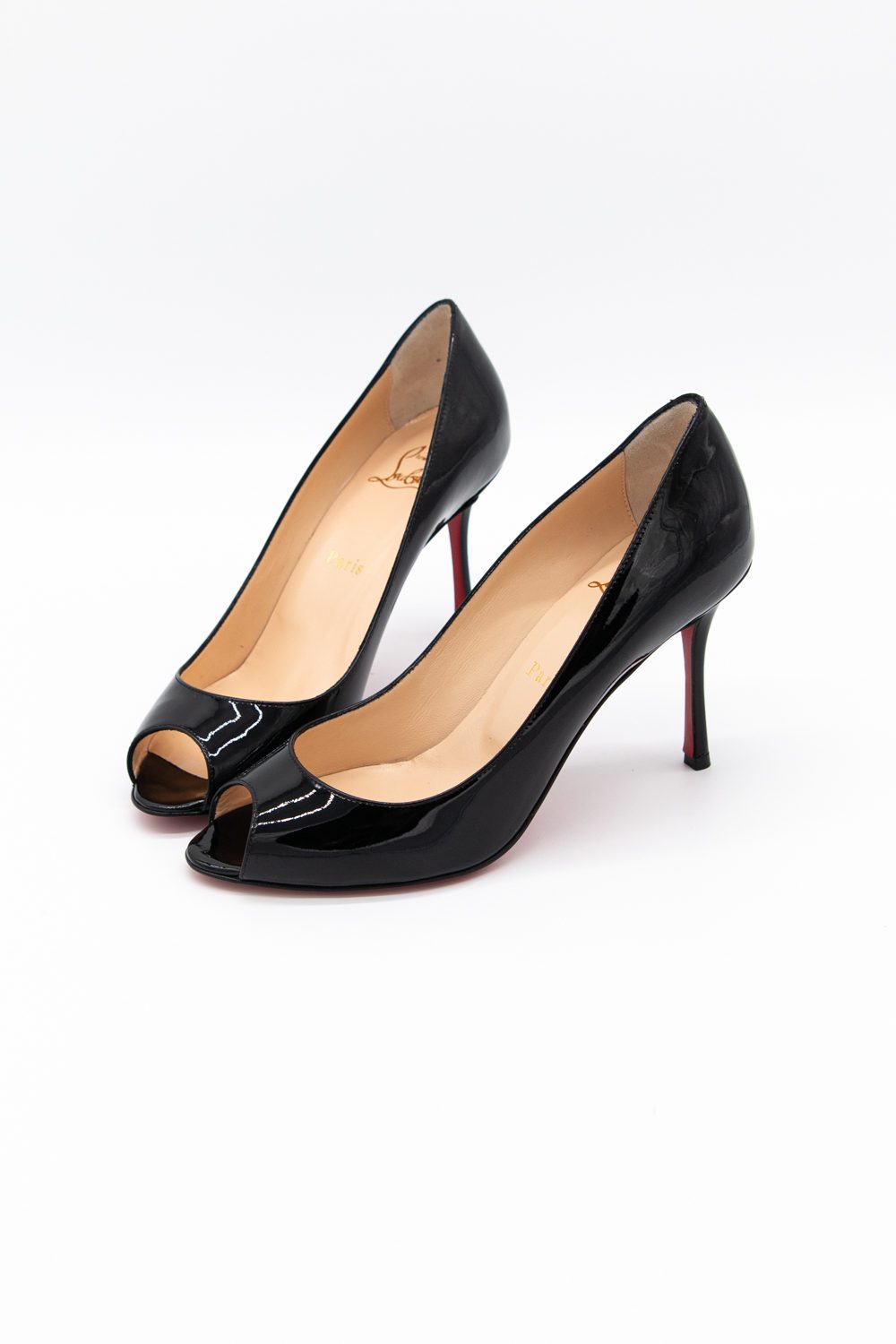 Christian Louboutin Pumps aus Lackleder in Schwarz