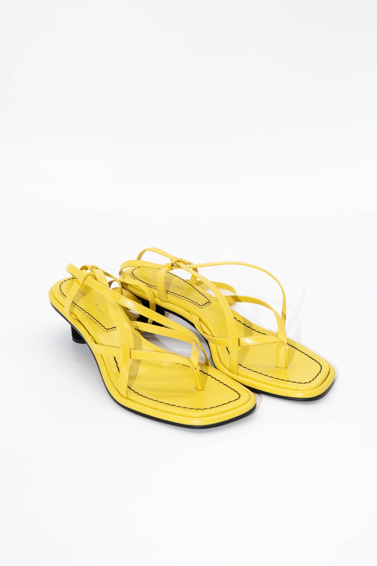 Proenza Schouler Sandalen mit gewickeltem Knöchelriemen in Gelb