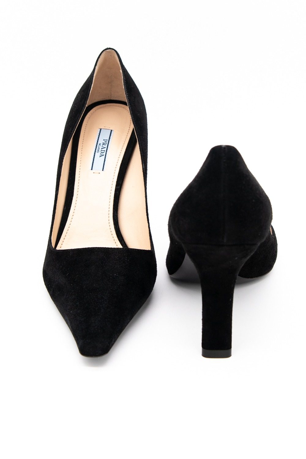 Thumbnail of http://Prada%20Heels%20mit%20skulpturalem%20Absatz%20in%20Schwarz