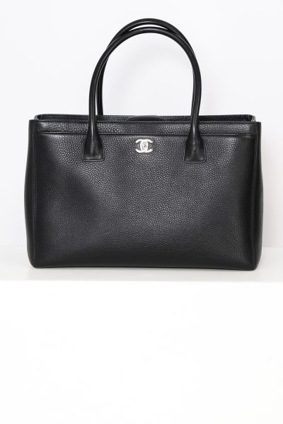 Chanel "Executive" Leder Handtasche in Schwarz