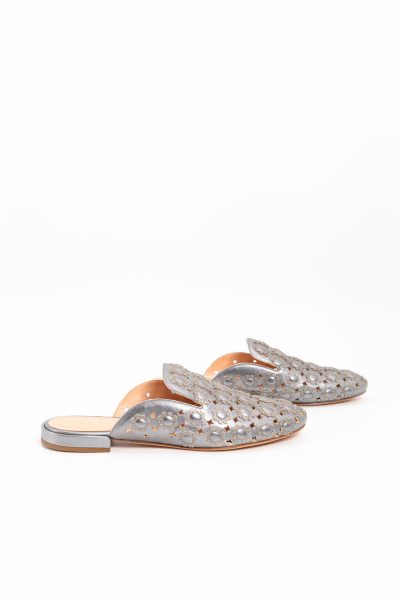 Unützer "Ciabatta Donna" Pantoletten in Silber