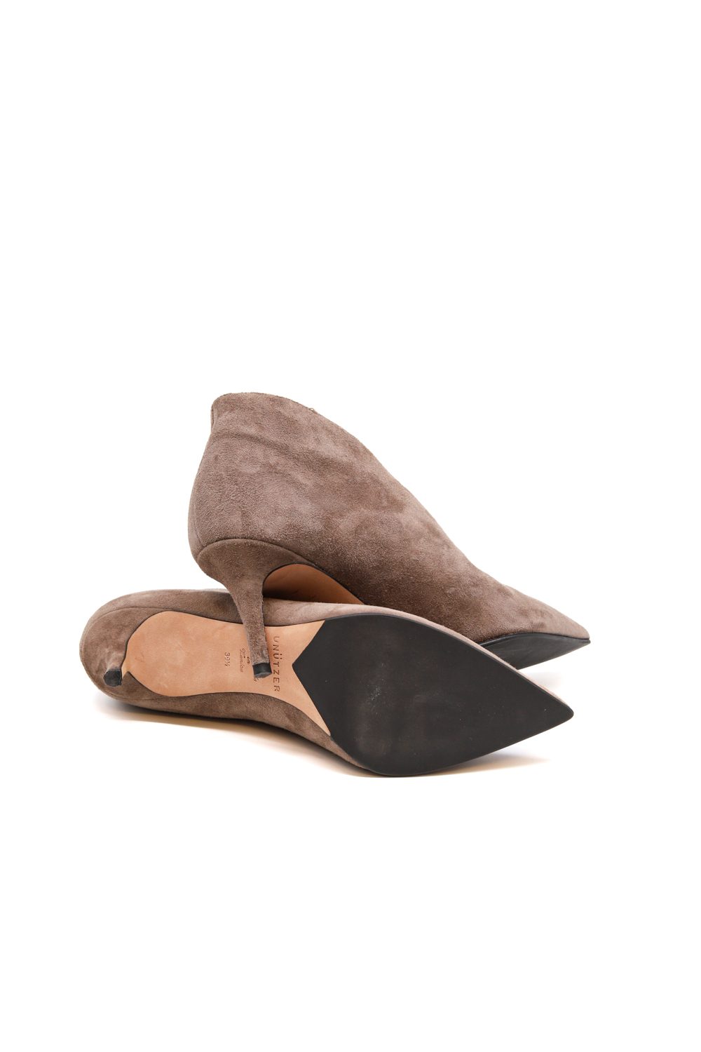 Unützer Stiefelette mit Absatz in Taupe