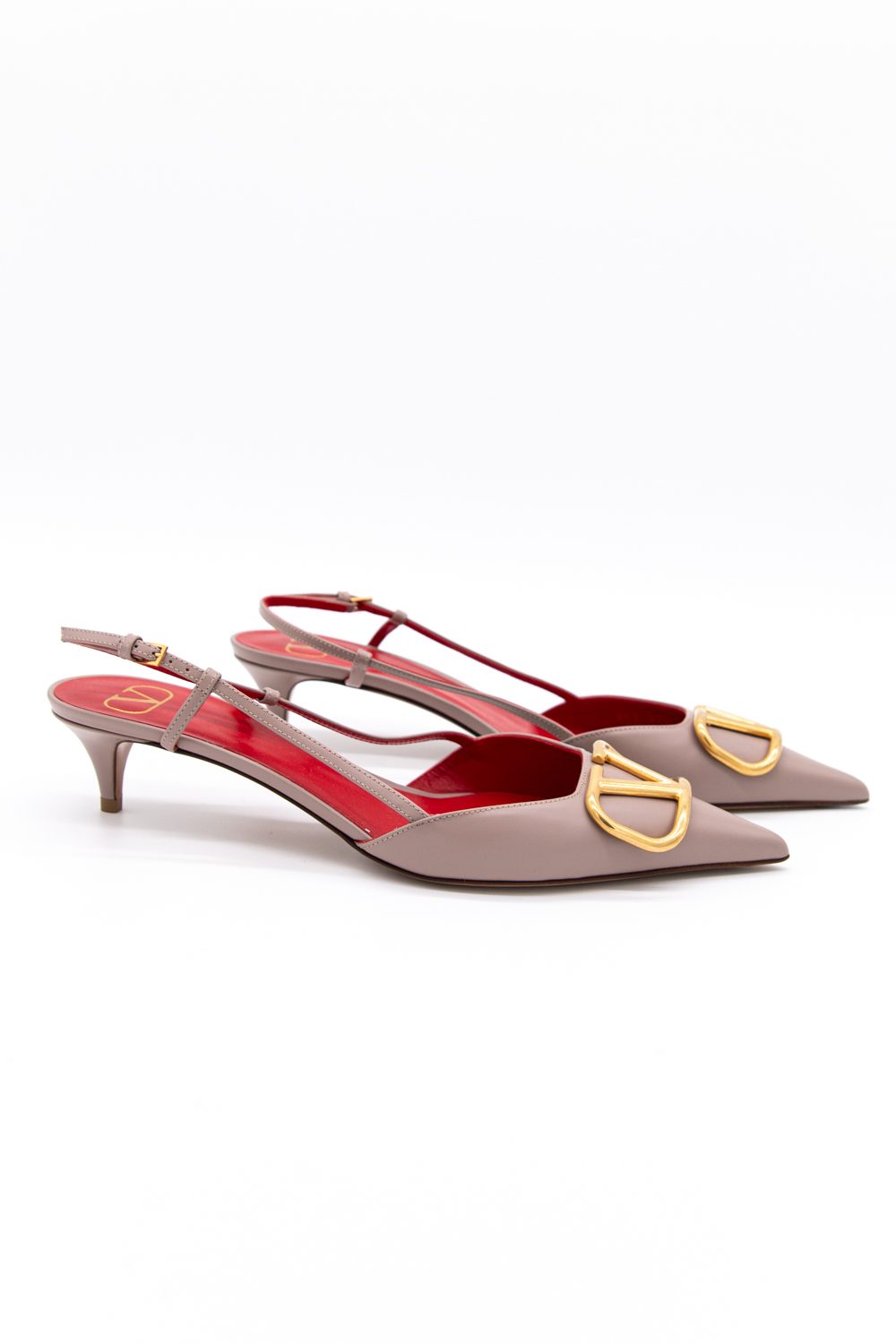 Valentino Slingbacks in Taupe