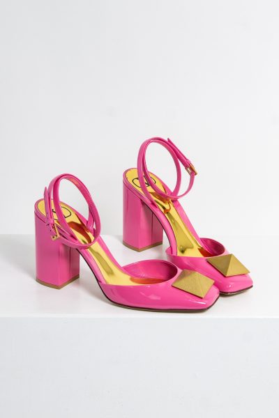 Valentino "One Stud" Lack-Pumps in pink