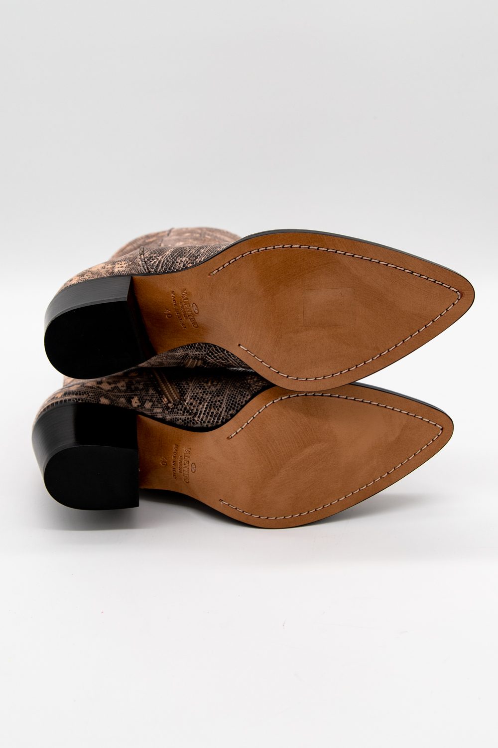 Valentino Cowboy-Stiefeletten in Reptil-Optik