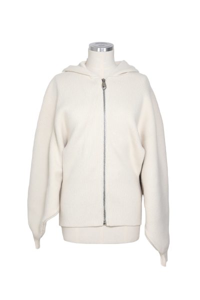 Chloé "Pristine" Strickjacke in Cremeweiß