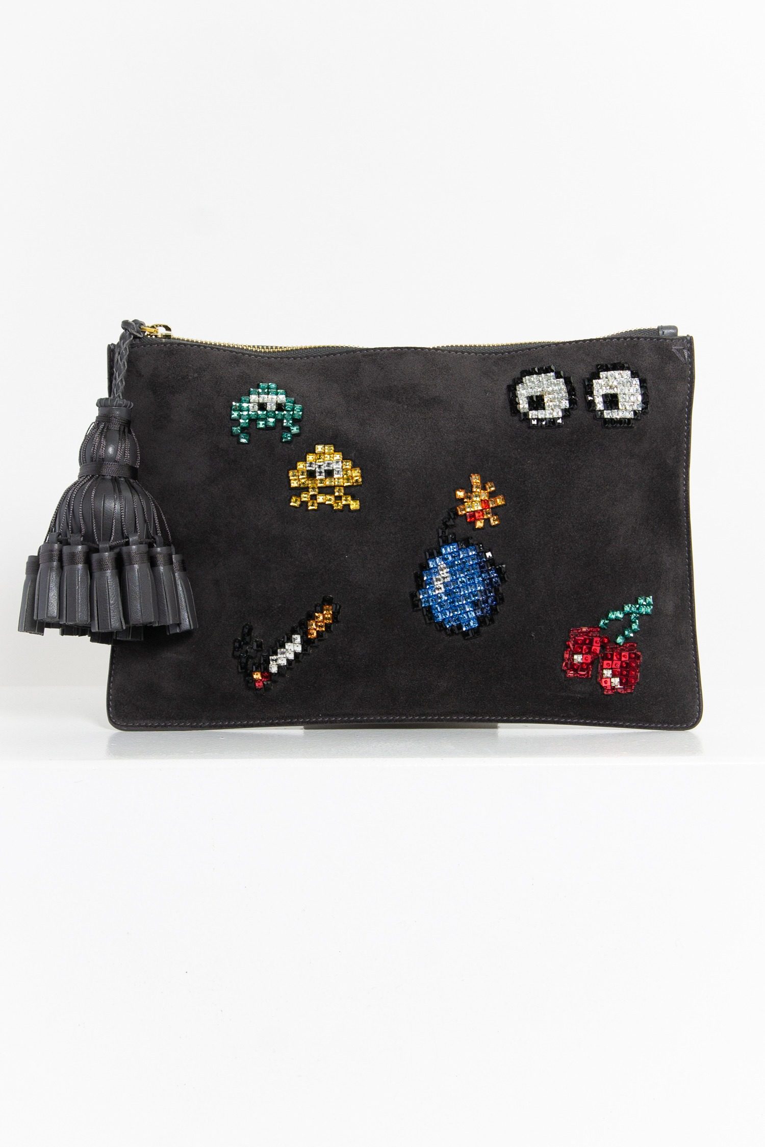 Thumbnail of http://Anya%20Hindmarch%20Clutch%20mit%20Strass-Stickerei