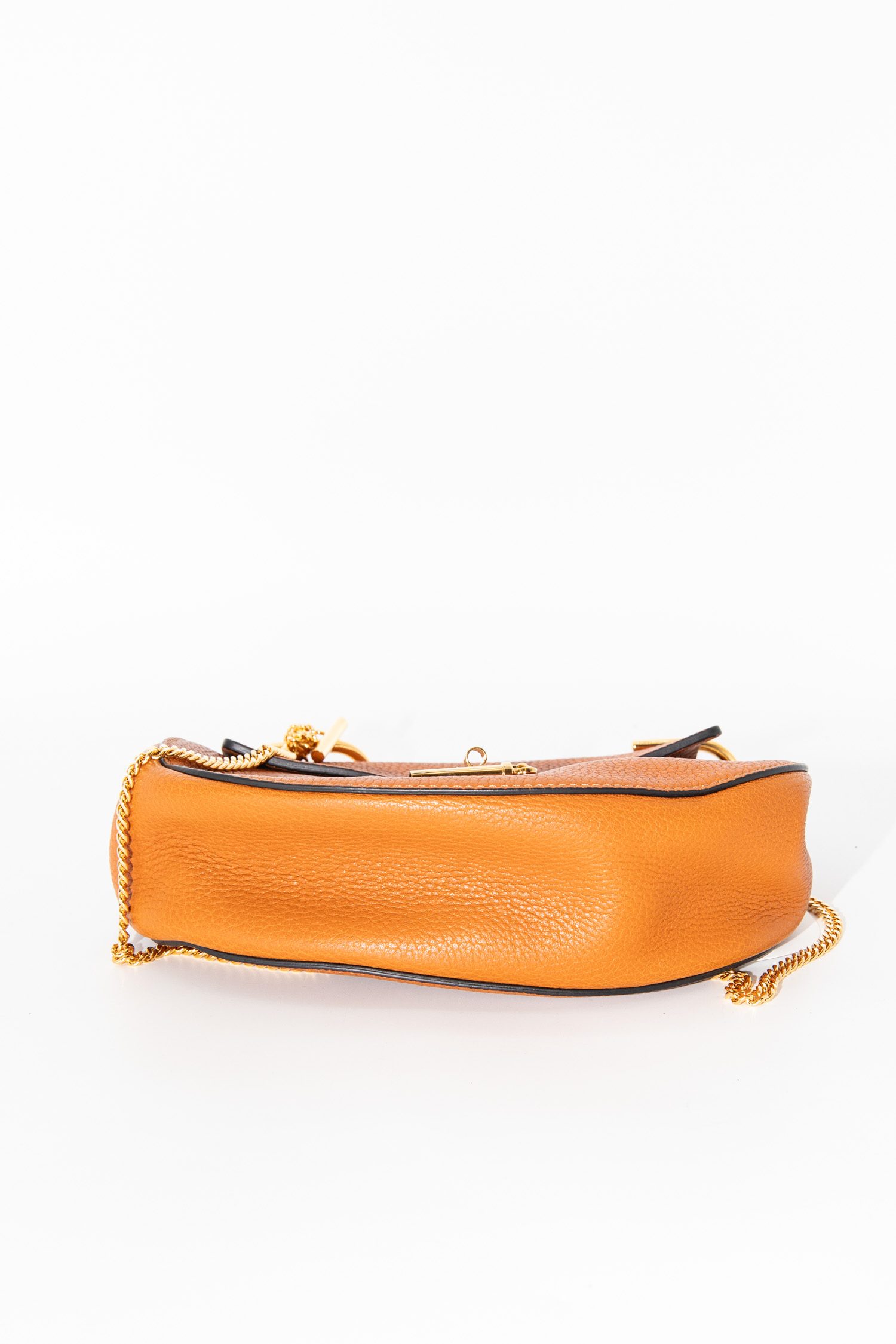 Chloé "Medium Drew" Umhängetasche in Cognac