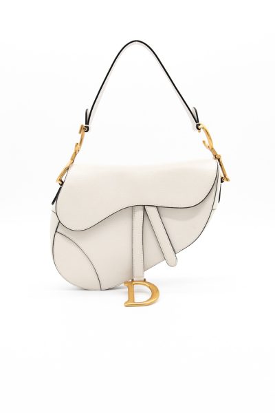 Dior "Saddle Bag" in Ecru