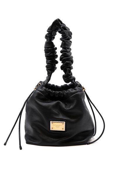 Dolce & Gabbana Schultertasche in Schwarz und Gold