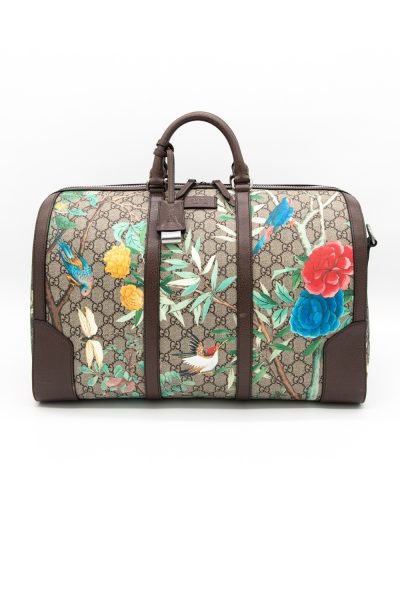 Gucci Reisetasche mit floralem Muster