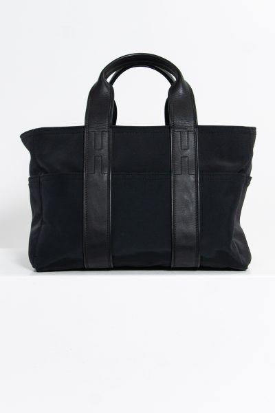 Hermès "Acapulco" Handtasche aus Nylon in Schwarz