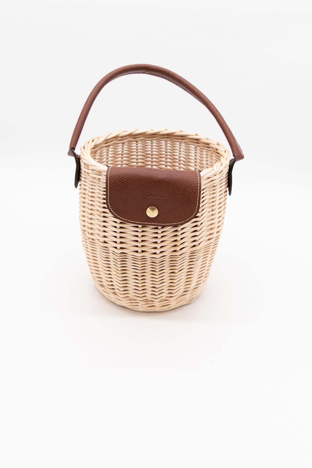 Longchamp "Épure" Strohtasche geflochten