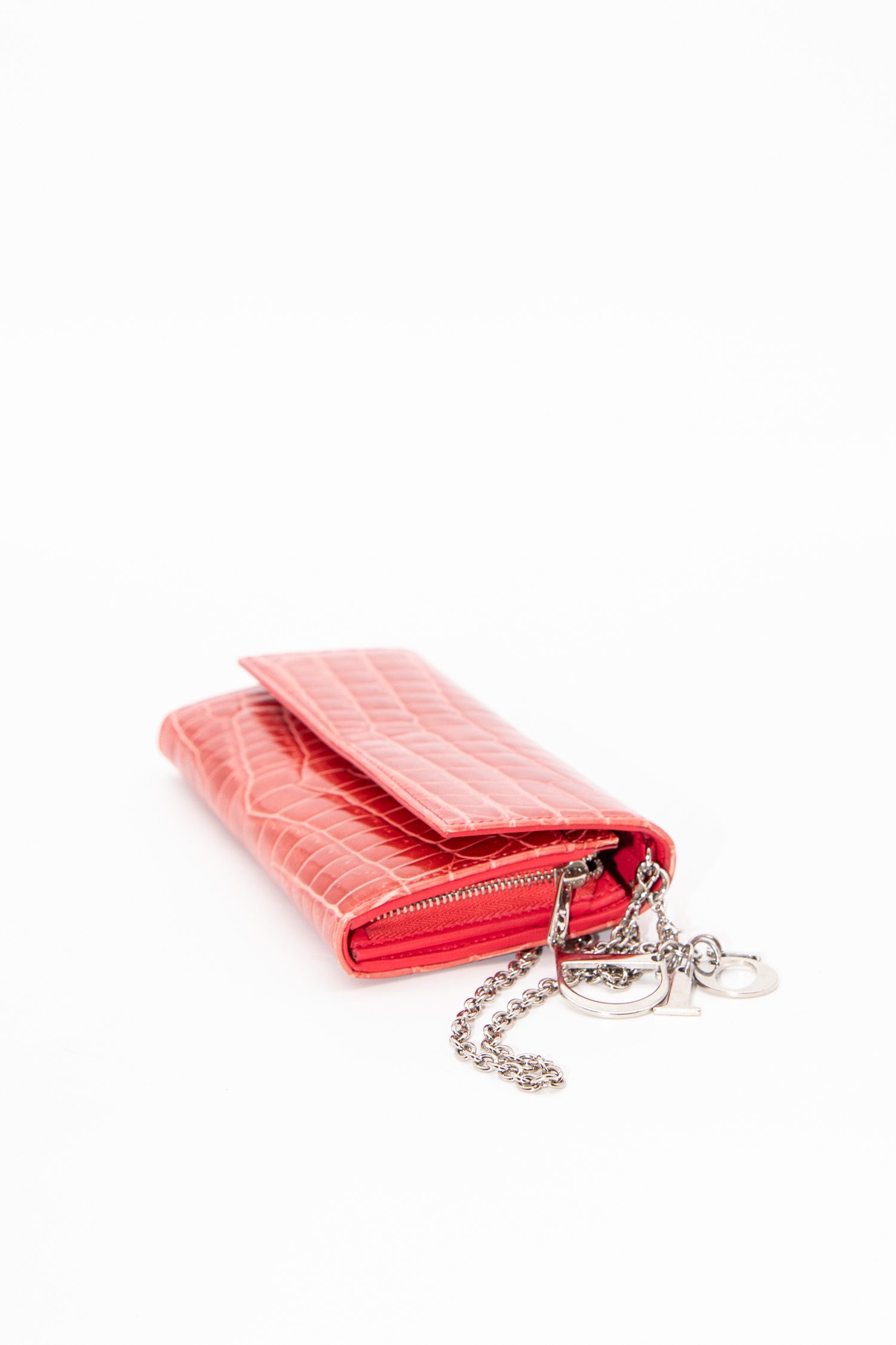 Dior Clutch mit Kette in Rot
