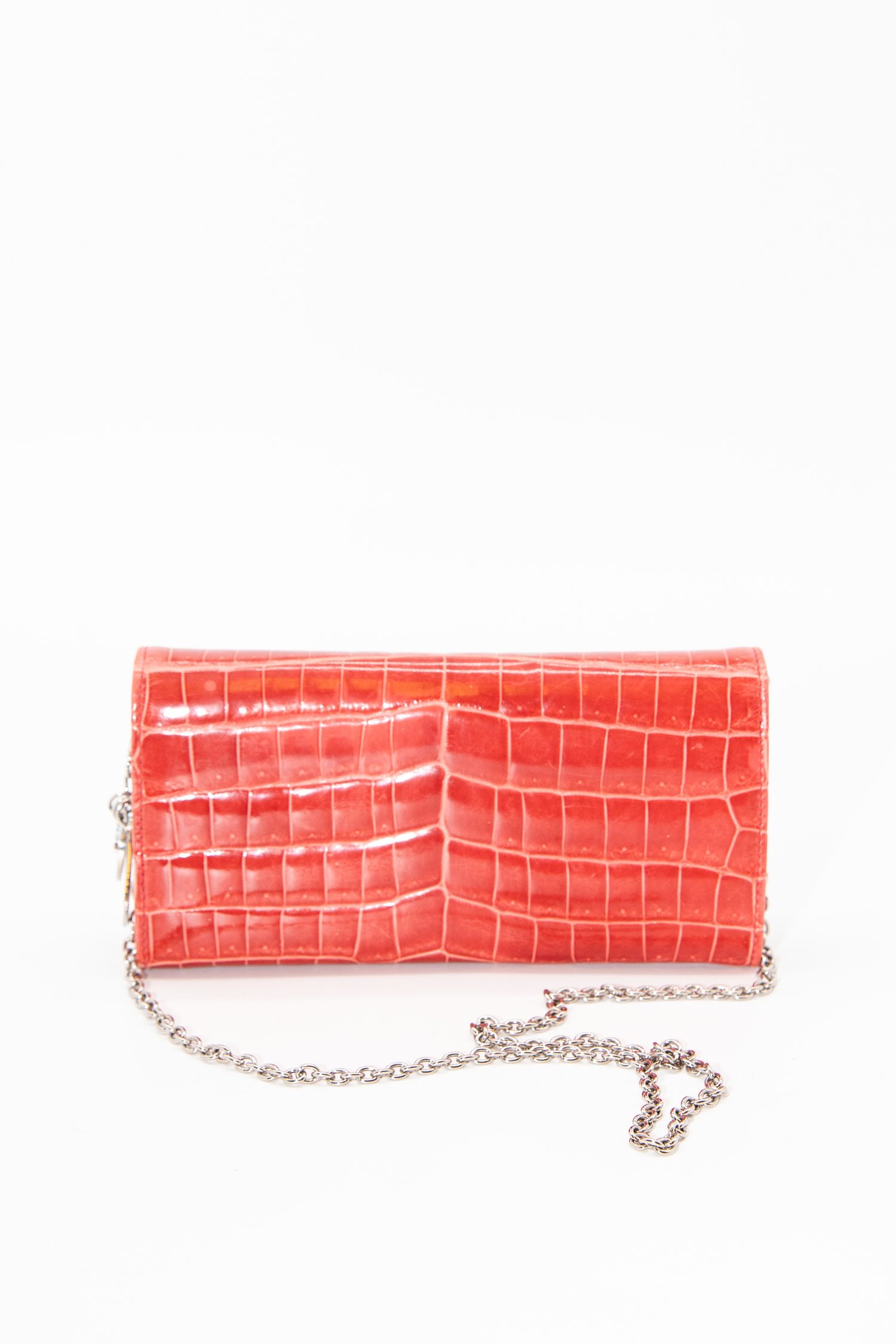 Dior Clutch mit Kette in Rot