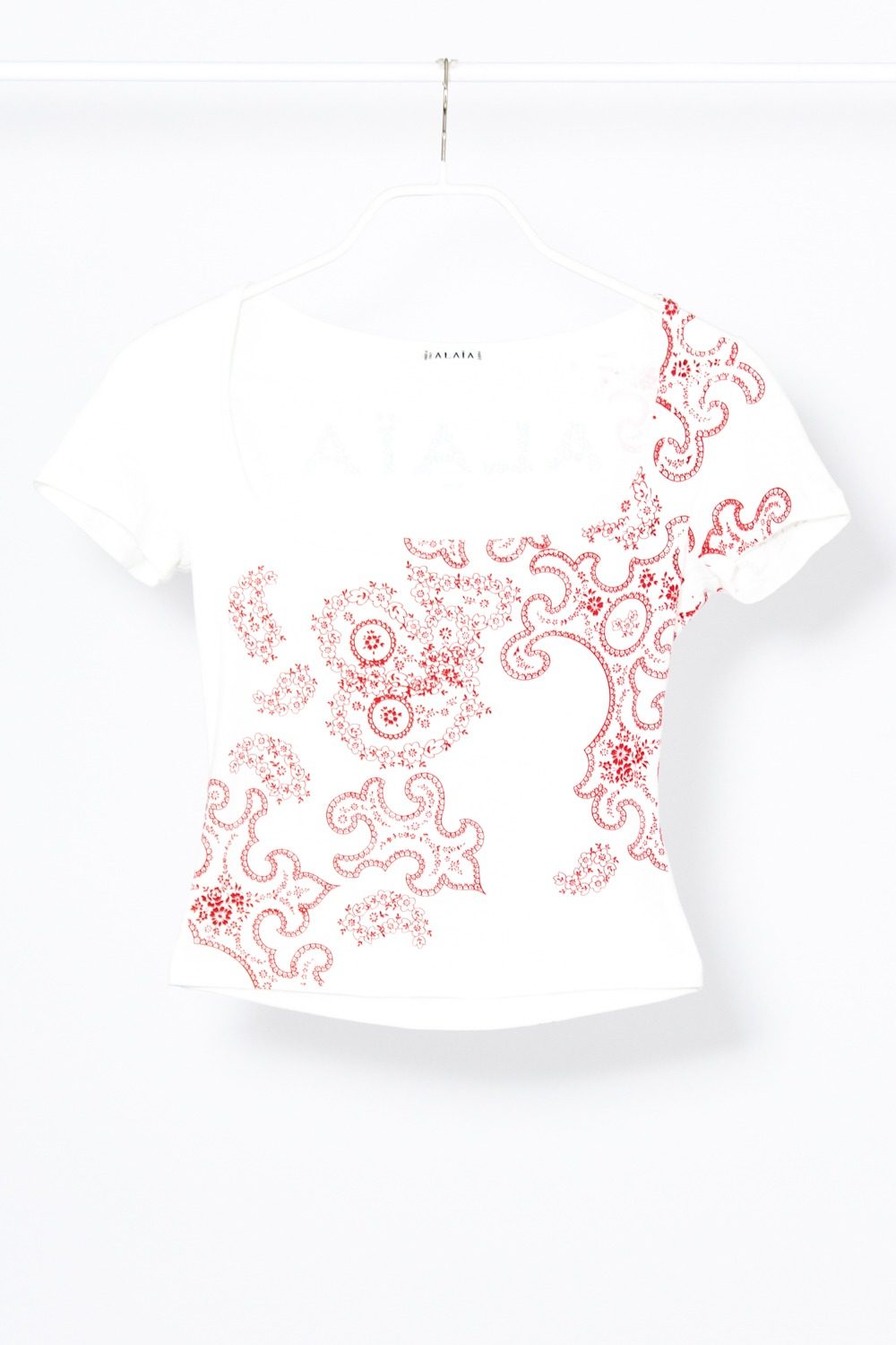 Alaïa T-Shirt in Weiß mit Print