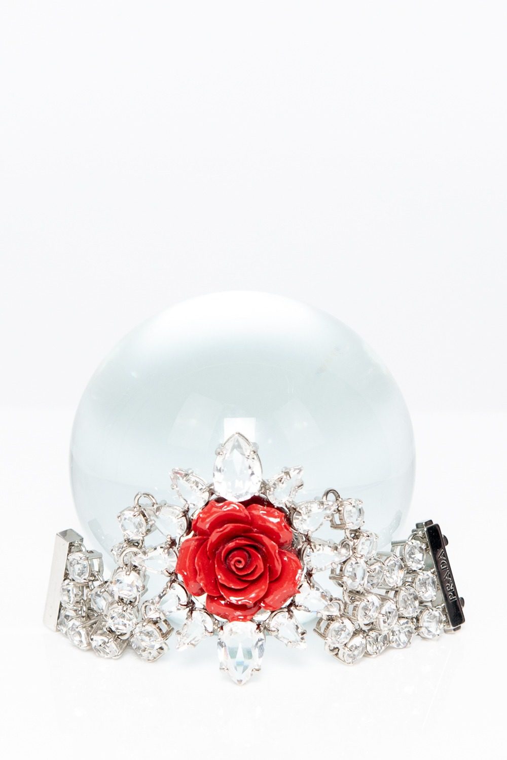 Prada Rosen-Armband mit Strasssteinen