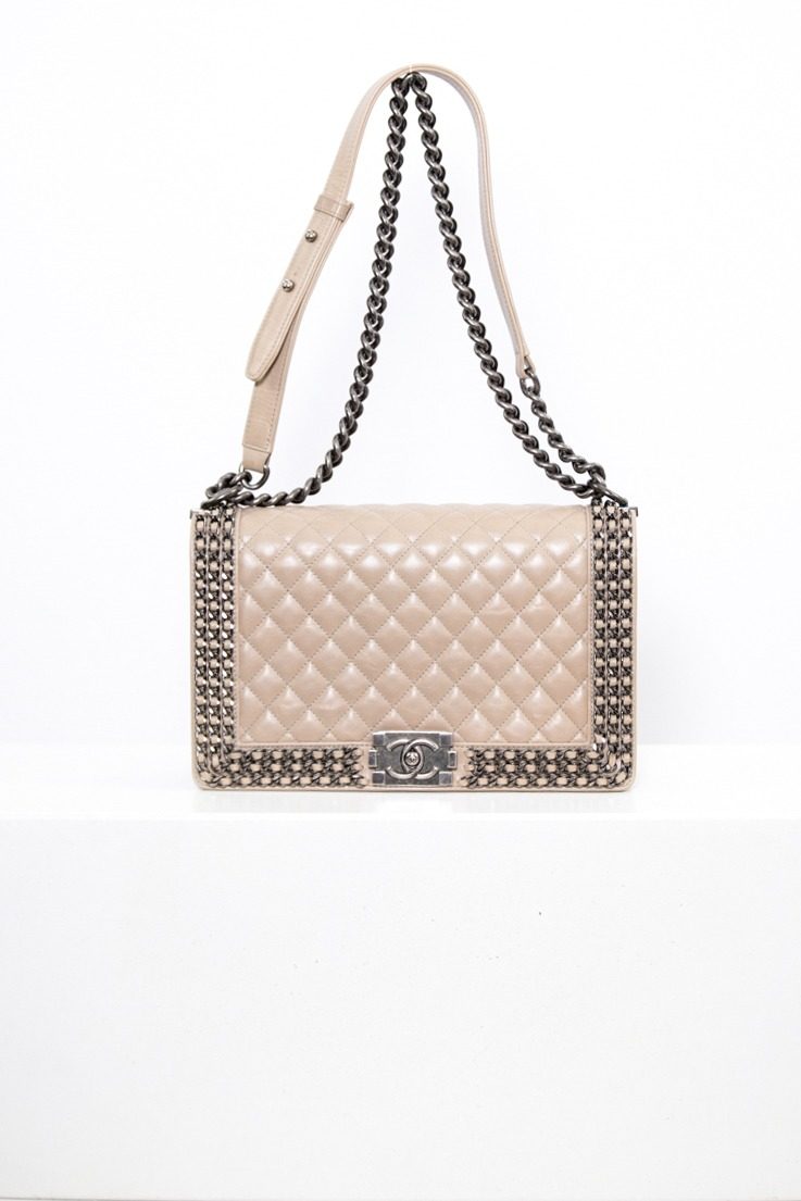 Thumbnail of http://Chanel%20Boy%20Handtasche%20in%20Beige