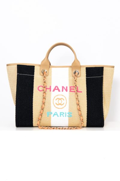 Chanel "Deauville" Tote Bag aus Canvas