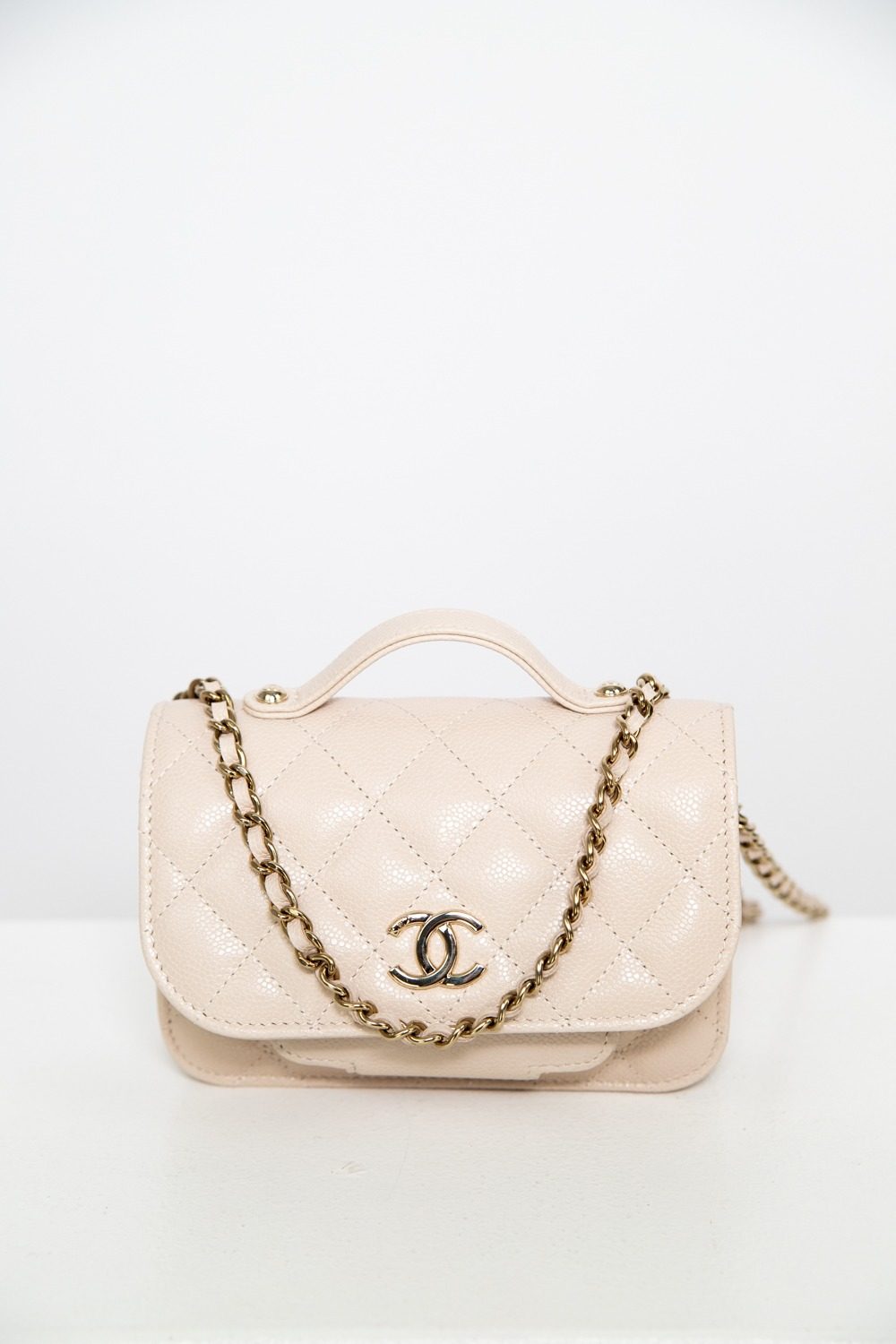 Chanel "Business Affinity Micro" in Beige