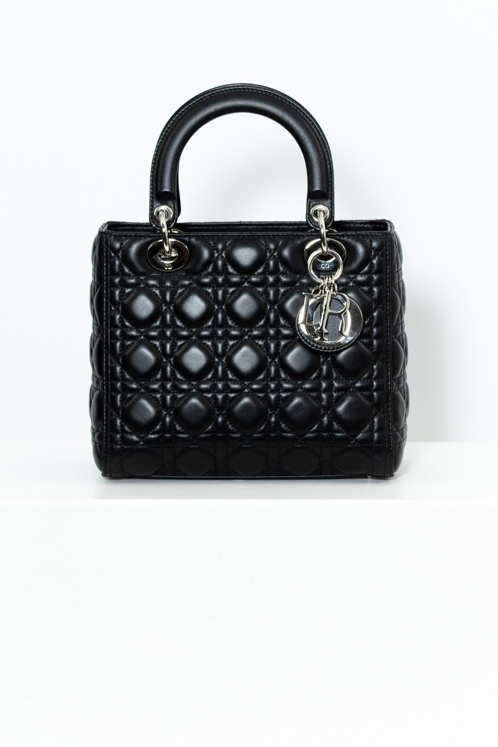 Dior "Lady Dior" Handtasche in Schwarz