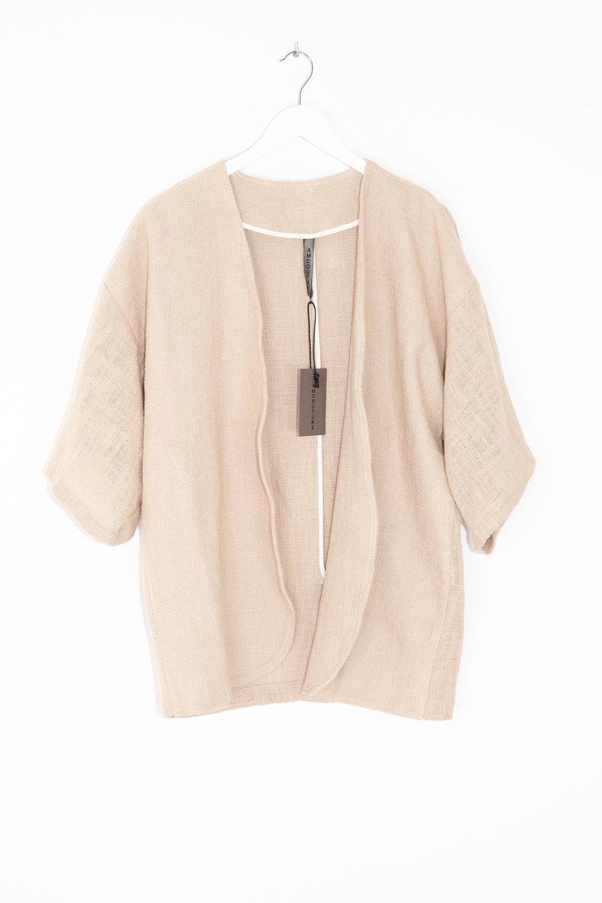 A.M. Couture Jacke aus Leinen in Beige