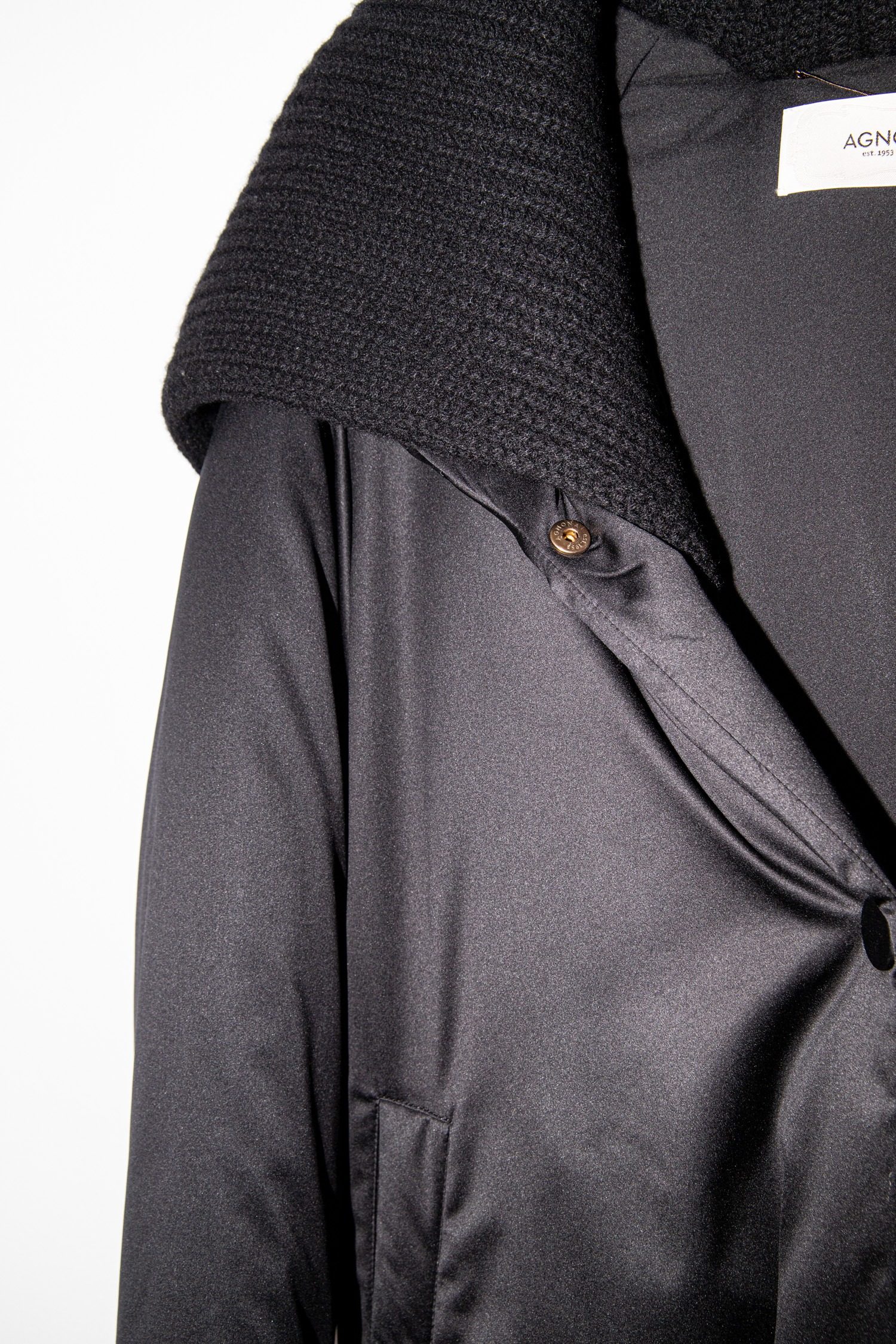 Thumbnail of http://Agnona%20Jacke%20mit%20Strickkapuze%20in%20Schwarz