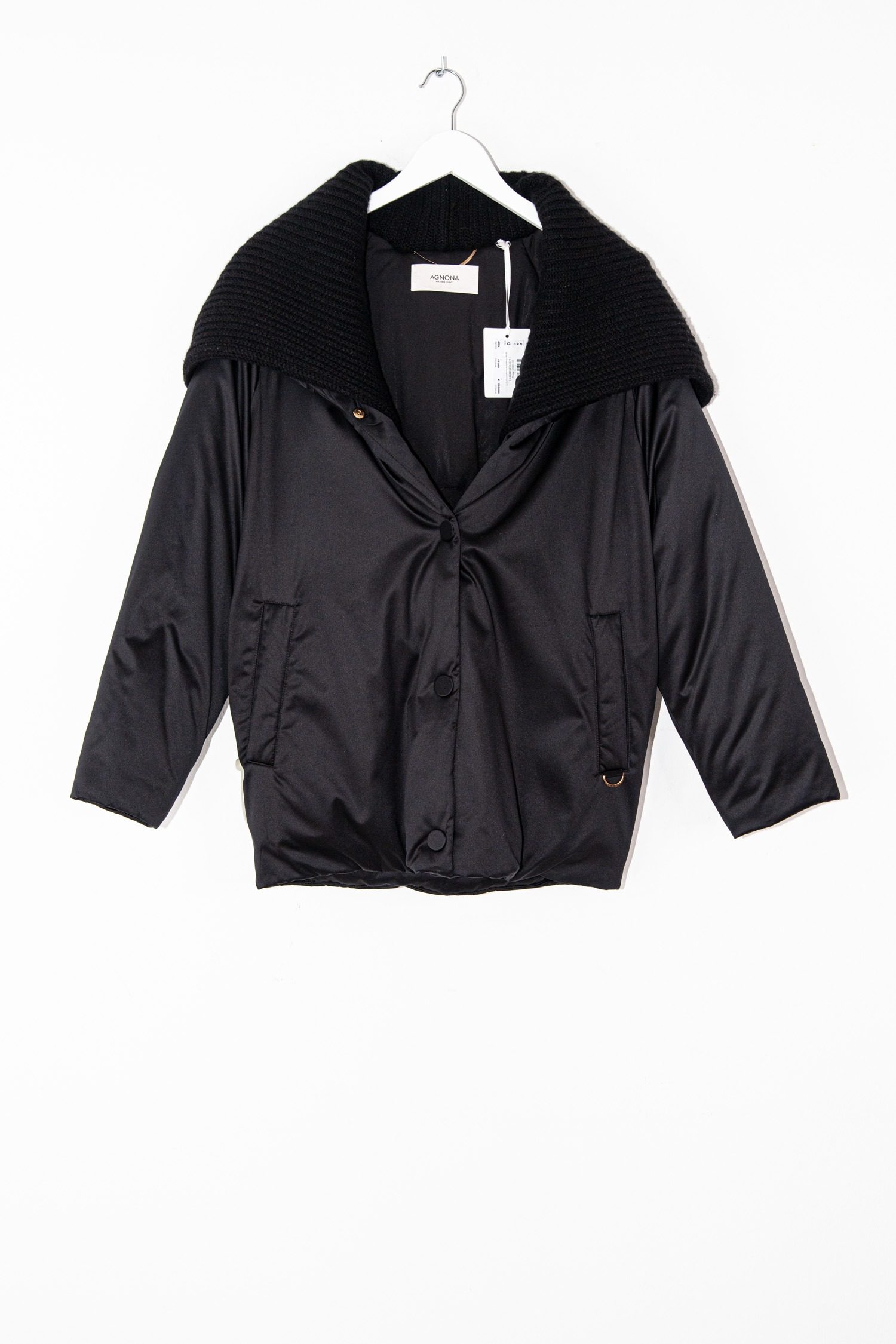 Thumbnail of http://Agnona%20Jacke%20mit%20Strickkapuze%20in%20Schwarz