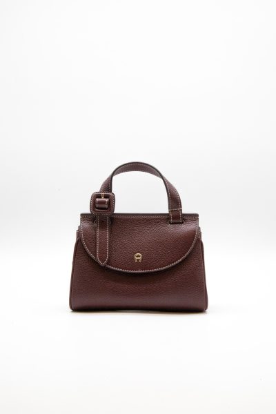Aigner "Miranda Mini XS" Handtasche in Burgunderrot