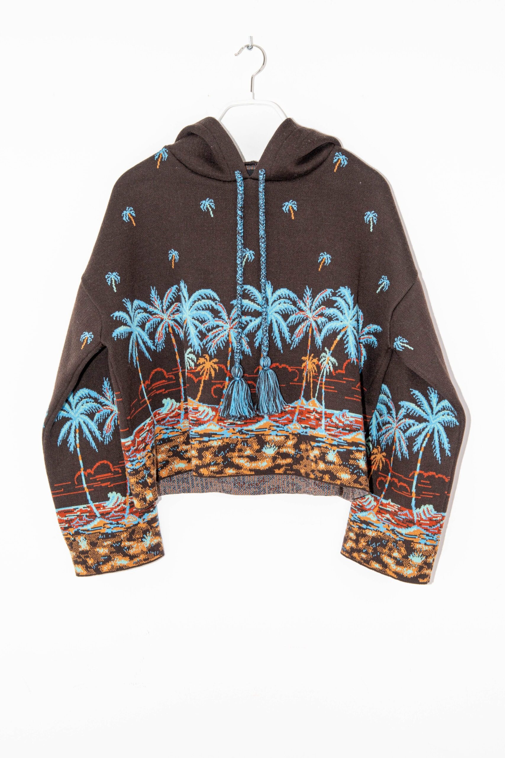 Alanui "The Tale of Hawaiian" Hoodie in Dunkelbraun