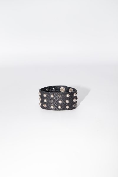 Alexander McQueen Nieten-Armband in Schwarz