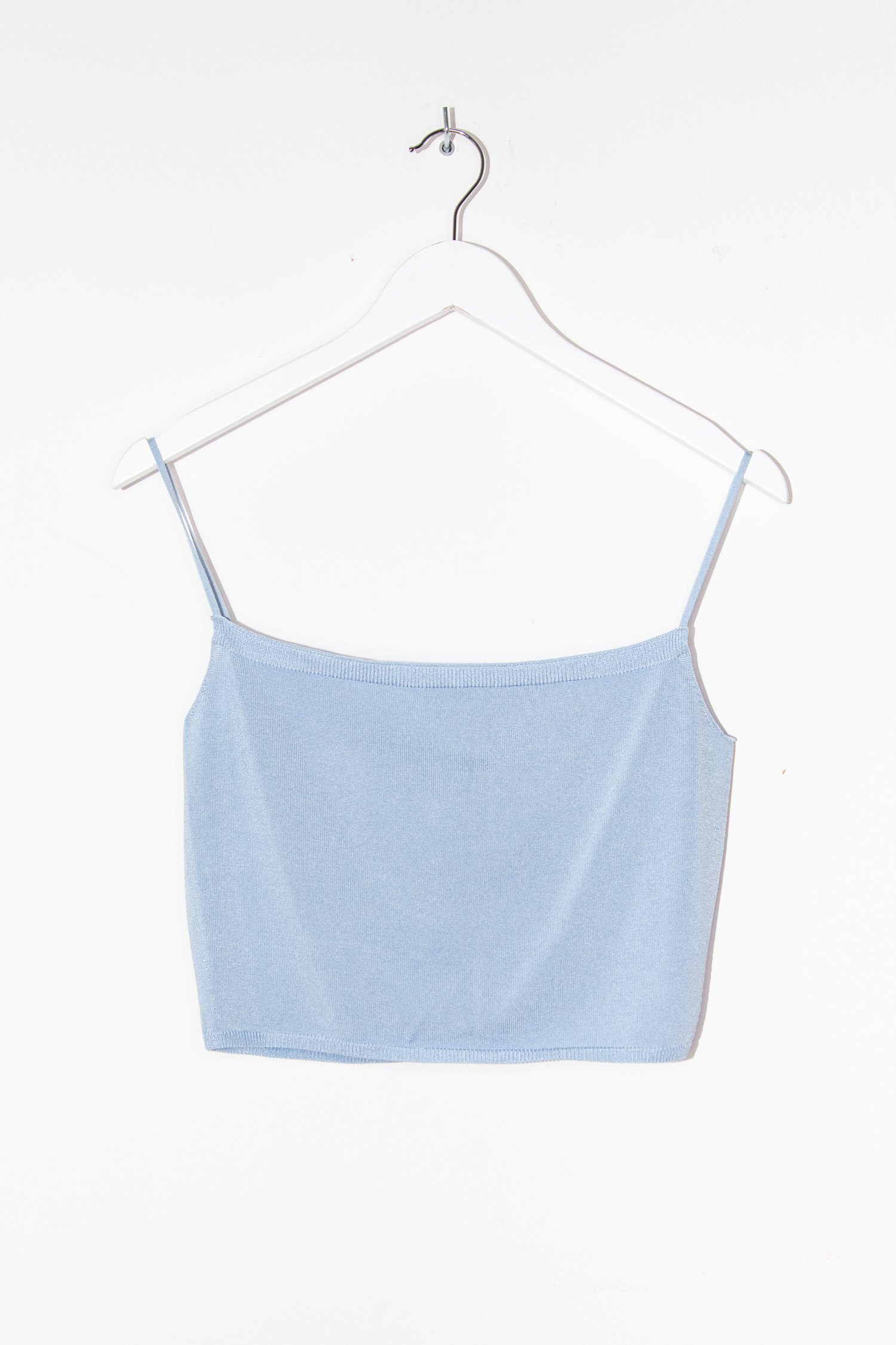 Alexander McQueen Häkeloberteil in Hellblau