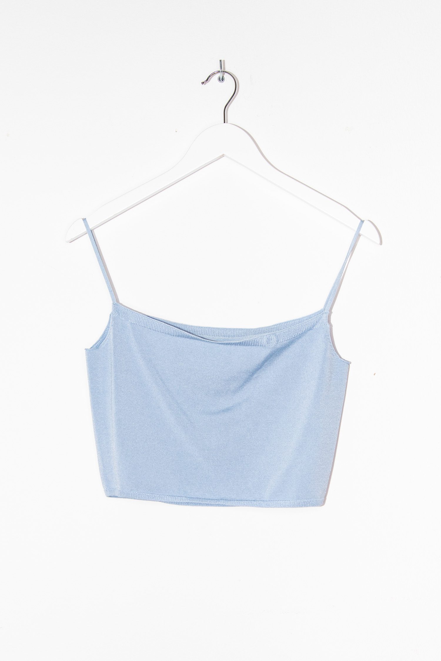 Alexander McQueen Häkeloberteil in Hellblau