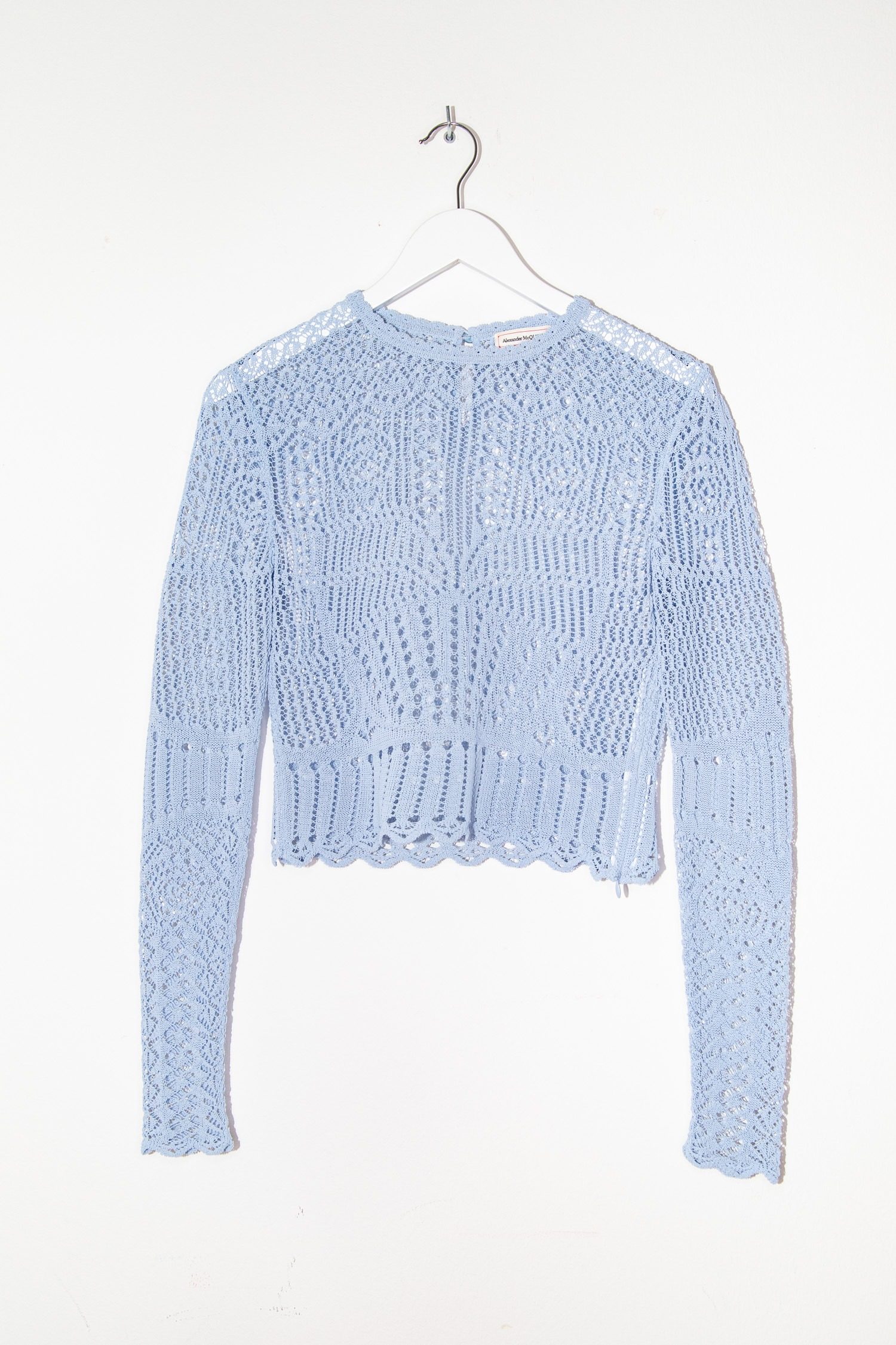 Thumbnail of http://Alexander%20McQueen%20Häkeloberteil%20in%20Hellblau